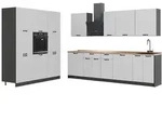 Vicco K&uuml;chenzeile, Wei&szlig;, Anthrazit, Holzwerkstoff, Rechteckig, 460x206.8x60...