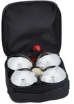 Relaxdays Boule-Set, Mehrfarbig, Metall, Textil, 15.5x15.5 cm, Freizeit, Sport &