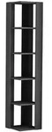 Livetastic Eckregal, 34x161x34 cm, Wohnzimmer, Regale, Eckregale
