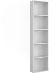 Vicco Seitenregal, Wei&szlig;, Holzwerkstoff, 4 F&auml;cher, Rechteckig, 50x200x20 cm,