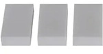 Schock Schmutzradierer Radierschwamm 3er Set, Wei&szlig;, Kunststoff, doppelseitig