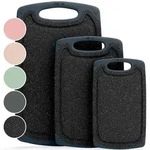 Blumtal Schneidebrett, Schwarz, Kunststoff, Rechteckig, 25x0.75 cm, K&uuml;chenzubeh&ouml;r,