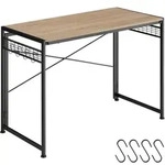 tectake Schreibtisch, Natur, Holzwerkstoff, Rechteckig, 51x77x102 cm, Arbeitszimmer,