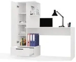 Raumhirsch Furniture Schreibtisch, Wei&szlig;, Holzwerkstoff, Rechteckig, 50x140x90...