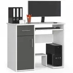 Raumhirsch Furniture Schreibtisch, Wei&szlig;, Grau, Holzwerkstoff, Rechteckig,...
