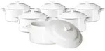 Ritzenhoff Breker Mini-Terrinen, Wei&szlig;, Keramik, 5.2x8.2x10 cm, Essen & Trinken,