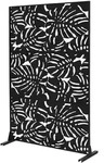 Ml-Design Metall-Sichtschutz, Schwarz, Metall, 120x183 cm, Sonnenschutz &