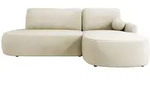 Mirjan24 Ecksofa, Mokka, Kunststoff, 5-Sitzer, Ottomane rechts,L-Form, 274x174 cm,