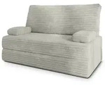 Masseno Bettsofa, Hellgrau, Textil, 2-Sitzer, 140x86x60 cm, Wohnzimmer, Sofas &