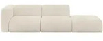 Altdecor Sofa, Sand, Kunststoff, 3-Sitzer, L-Form, 296x70x89 cm, Wohnzimmer, Sofas &