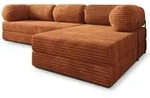 Masseno Ecksofa, Braun, Textil, 4-Sitzer, L-Form, 270x160 cm, Wohnzimmer, Sofas &