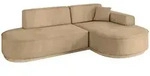 Altdecor Ecksofa, Taupe, Textil, 3-Sitzer, L-Form, 243x171 cm, Wohnzimmer, Sofas &
