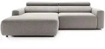 Selsey Ecksofa, Taupe, Kunststoff, 4-Sitzer, Ottomane links,L-Form, 252x182 cm,