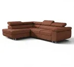 Fun M&ouml;bel Ecksofa, Braun, Textil, Ottomane links, 275x202 cm, Wohnzimmer, Sofas &