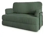 Masseno Bettsofa, Gr&uuml;n, Textil, 2-Sitzer, 140x86x60 cm, Wohnzimmer, Sofas & Couches,