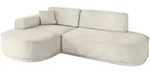 Altdecor Ecksofa, Ecru, Kunststoff, 3-Sitzer, L-Form, 243x171 cm, Wohnzimmer, Sofas &