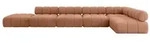 Altdecor Ecksofa, Koralle, Textil, 7-Sitzer, L-Form, 475x190 cm, Wohnzimmer, Sofas &