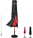 Sonnenschirm, Schwarz, Kunststoff, 1x1x1 cm, Sonnenschutz & Sichtschutz,