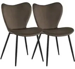 CLP Esszimmerstuhl, Braun, Metall, 50x80x58 cm, Esszimmer, St&uuml;hle, Esszimmerst&uuml;hle,