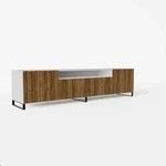 Masseno Lowboard, Wei&szlig;, Eiche, Holzwerkstoff, 200x41x40 cm, Wohnzimmer,...