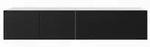 Masseno Lowboard, Wei&szlig;, Schwarz, Holzwerkstoff, 200x41x40 cm, Wohnzimmer,