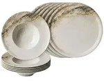 Ritzenhoff Breker Pizza-, Braun, Keramik, 12-teilig, Rund, 2x2x2 cm, Essen & Trinken,