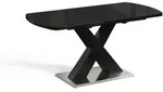 Vicco Esstisch, Schwarz, Holzwerkstoff, 6-Sitzer, Rechteckig, 120x76x80 cm,