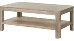 Massivmoebel24 Couchtisch, Wei&szlig;, Holz, Echtholz,Mangoholz, 1 F&auml;cher,...