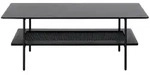 Selsey Couchtisch, Dunkelbraun, Metall, Rechteckig, 110x40x55 cm, Wohnzimmer,