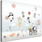 Feeby Wandbild, Mehrfarbig, Textil, Tiere, Rechteckig, 60x40 cm, Bilder und...