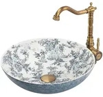 REA Aufsatzwaschbecken, Wei&szlig;, Keramik, Rund, 40x11.5x40 cm, Badezimmer,...