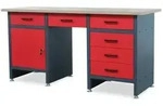 Jan Nowak Werkbank, Anthrazit, Metall, Rechteckig, 170x85x60 cm, Freizeit,