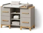Livinity&reg; Wickelkommode, Kaschmir, Eiche Artisan, Holzwerkstoff, 7 F&auml;cher, 4