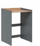 Vicco Waschmaschinenschrank, Anthrazit, Eiche, Holzwerkstoff, Rechteckig,
