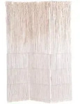 Design Delights Raumteiler, Wei&szlig;, Naturmaterialien, 120x160x3 cm,