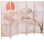 MCW Paravent, Pink, Holz, Kiefer, 227x170x2 cm, Arbeitszimmer, B&uuml;rozubeh&ouml;r