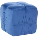 Beliani Pouf, Blau, Textil, Quadratisch, 57x38x57 cm, Wohnzimmer, Hocker, Poufs