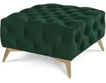 S-Style Hocker, Dunkelgr&uuml;n, Metall, Echtholz,Birke, Buche, 1-Sitzer, F&uuml;llung: