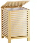 W&auml;schekorb, Braun, Naturmaterialien, 65x65x47 cm, Ordnen & Aufbewahren,