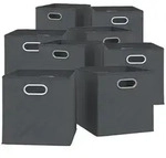 Vicco Faltbox, Anthrazit, Wellpappe, Quadratisch, 30x30 cm, Spielzeug,