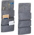 Relaxdays H&auml;ngeorganizer, Anthrazit, Textil, Metall, 30x65x5 cm, Badaccessoires