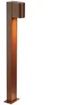 Marksl&ouml;jd Pollerleuchte Alor, Braun, Metall, Kunststoff, oval,oval, F,...