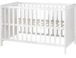 Roba Babybett, Wei&szlig;, Holzwerkstoff, Rechteckig, 60x120 cm, Babym&ouml;bel,...