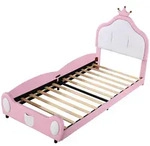 Stilvora Kinderbett, Rosa, Textil, 90x200 cm, Kinderzimmer & Jugendzimmer,