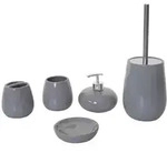 MCW Badset, Grau, Keramik, 12x33x12 cm, Badaccessoires