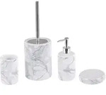 Beliani Badezimmer, Wei&szlig;, Keramik, 12x35x12 cm, Badaccessoires
