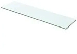 vidaXL Regalboden, Transparent, Glas, 12x0.8x60 cm, Wohnzimmer, Regale, Wandregale