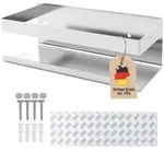 Intirilife Duschregal, Silber, Metall, 10x8x23 cm, Badezimmer, Baden & Duschen,