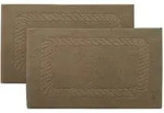 Zollner Badematte,, Braun, Textil, 50x70 cm, Badtextilien, Badematten