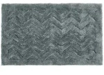 Homescapes Badematte, Grau, Textil, Uni, Rechteckig, 50x80 cm, Badtextilien,